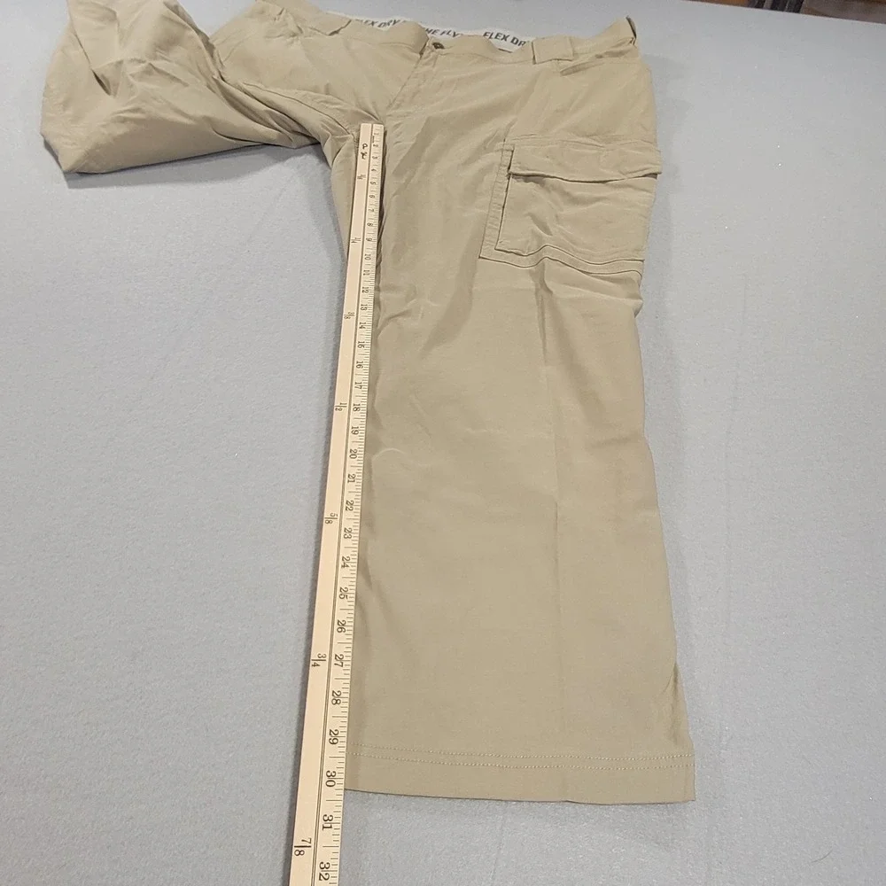 Duluth Trading Flex Dry On The Fly Cargo Pants Khaki Relaxed Fit Men's 46x30